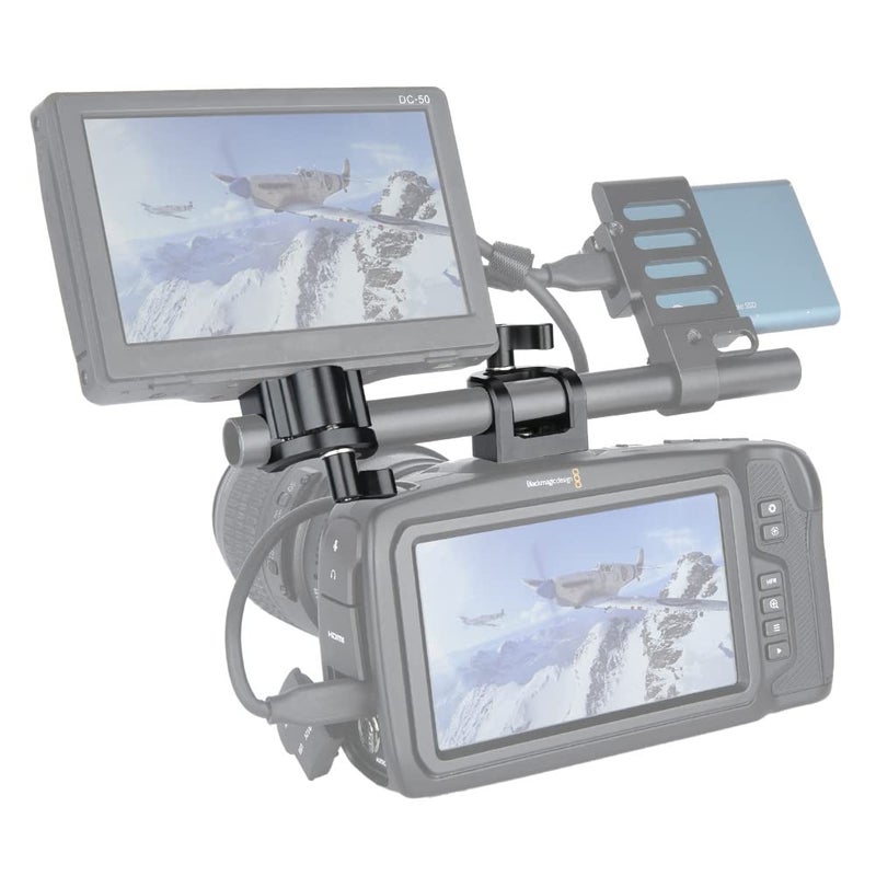 NICEYRIG 15mm Rod Clamp, Single Rod Holder for 15mm Rail Support System, EVF Mount, LED Light, Microphone - 331 - Image 3